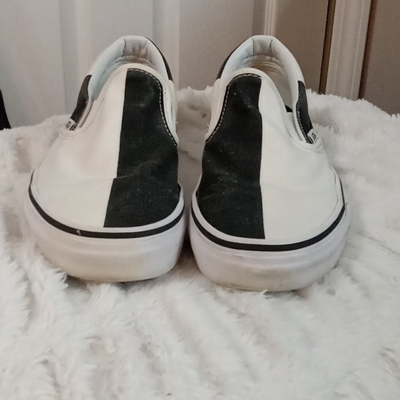 Vans black & white block slip-ons - Picture 2 of 10